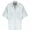 MARANT ÉTOILE Chemise Nulenci Coton Écru Bleu 2 MARANT ÉTOILE Chemise Nulenci Coton Écru Bleu -Boutique de vente ZIMMERMANN imare49643 pck20230112 1