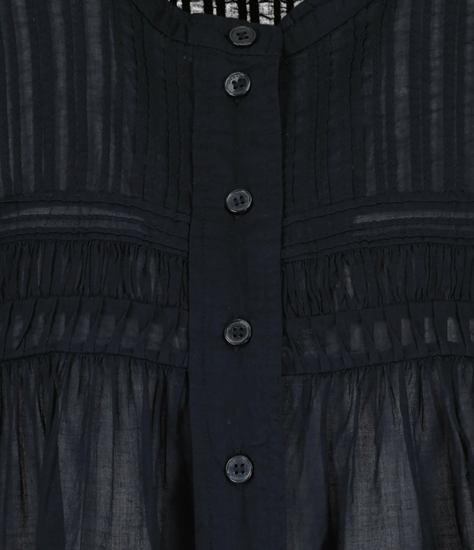 MARANT ÉTOILE Top Leaza Coton Noir – Image 2