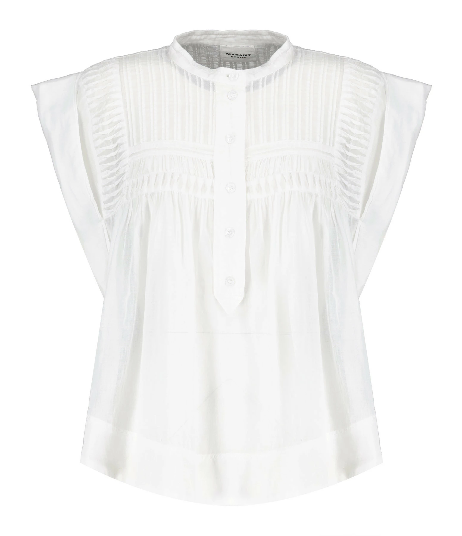 MARANT ÉTOILE Top Leaza Coton Blanc