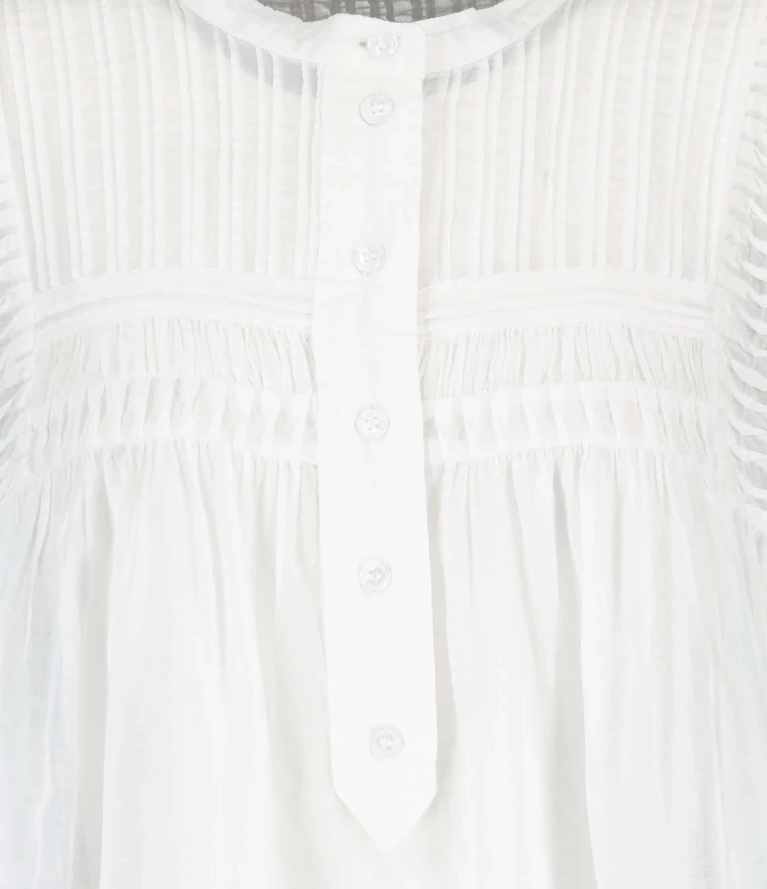 MARANT ÉTOILE Top Leaza Coton Blanc – Image 2