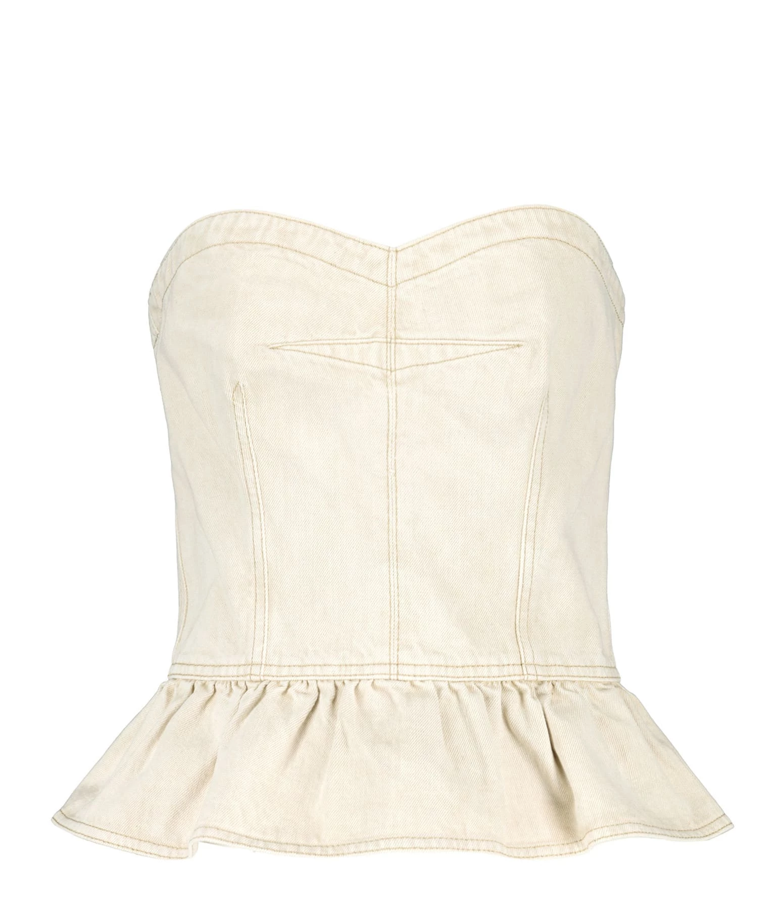 MARANT ÉTOILE Top Solizinia Coton Écru