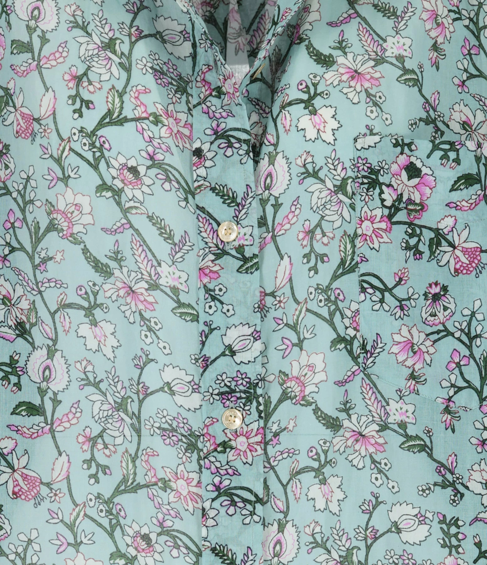 MARANT ÉTOILE Chemise Mexika Coton Imprimé Amande – Image 2