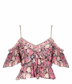 MARANT ÉTOILE Top Garuva Coton Rose