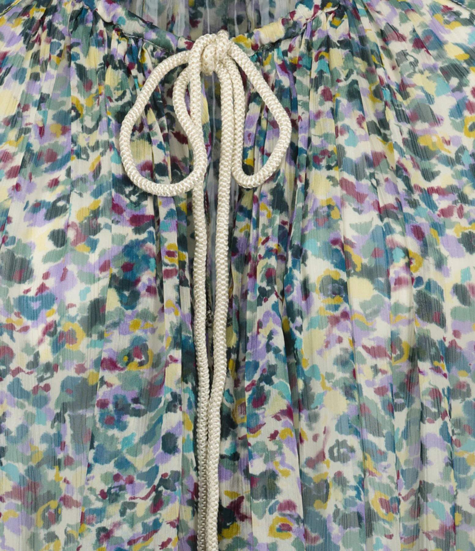 MARANT ÉTOILE Blouse Felipa Imprimé Vert Écru – Image 2