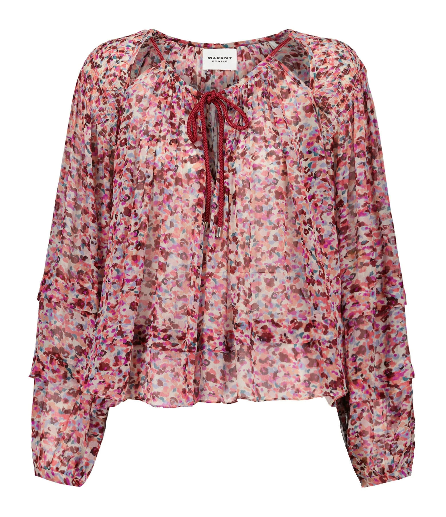 MARANT ÉTOILE Blouse Felipa Imprimé Framboise Écru 3 MARANT ÉTOILE Blouse Felipa Imprimé Framboise Écru