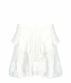 MARANT ÉTOILE Jupe Moana Coton Blanc