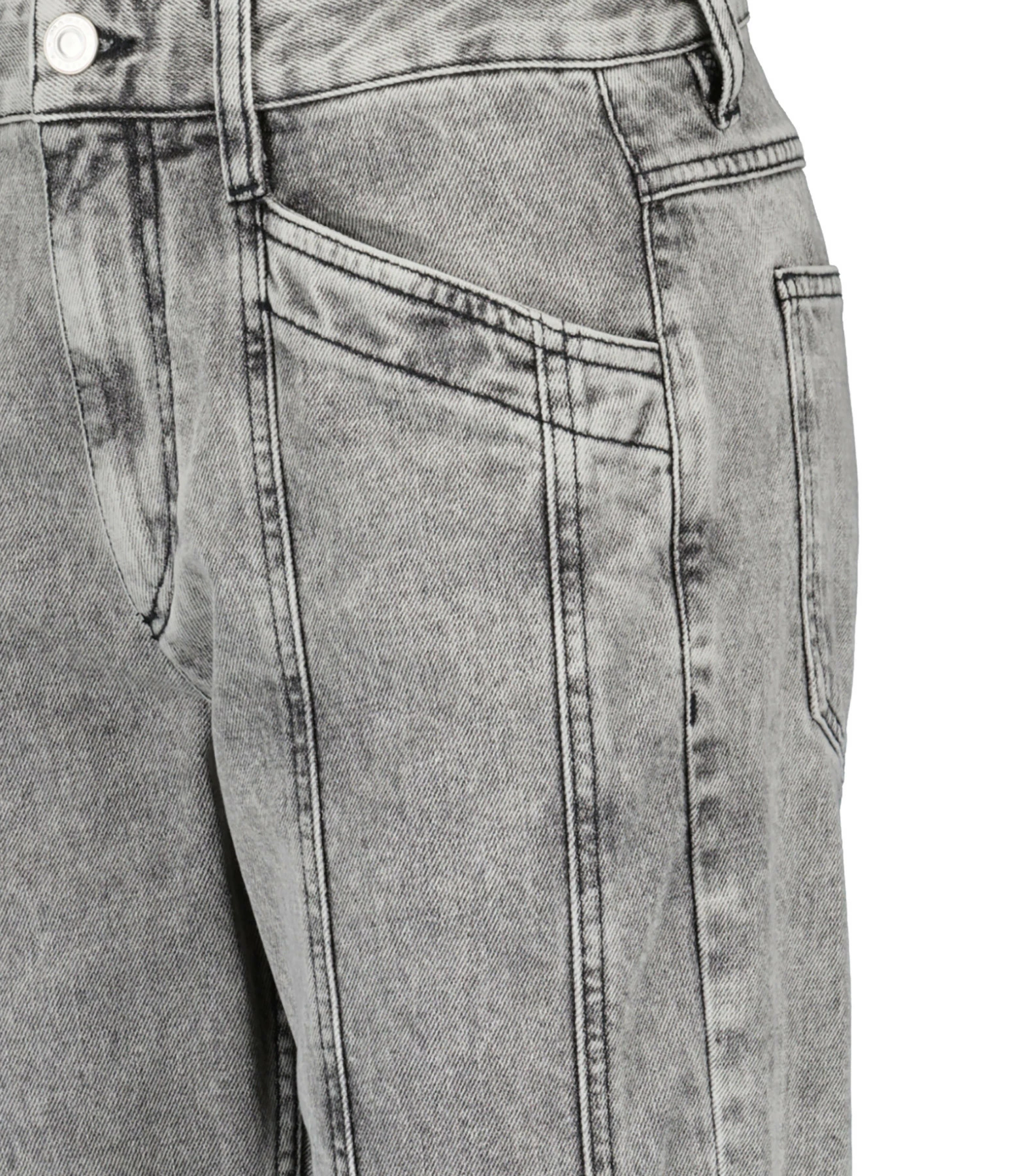 MARANT ÉTOILE Jean Sulanoa Coton Gris Clair – Image 2