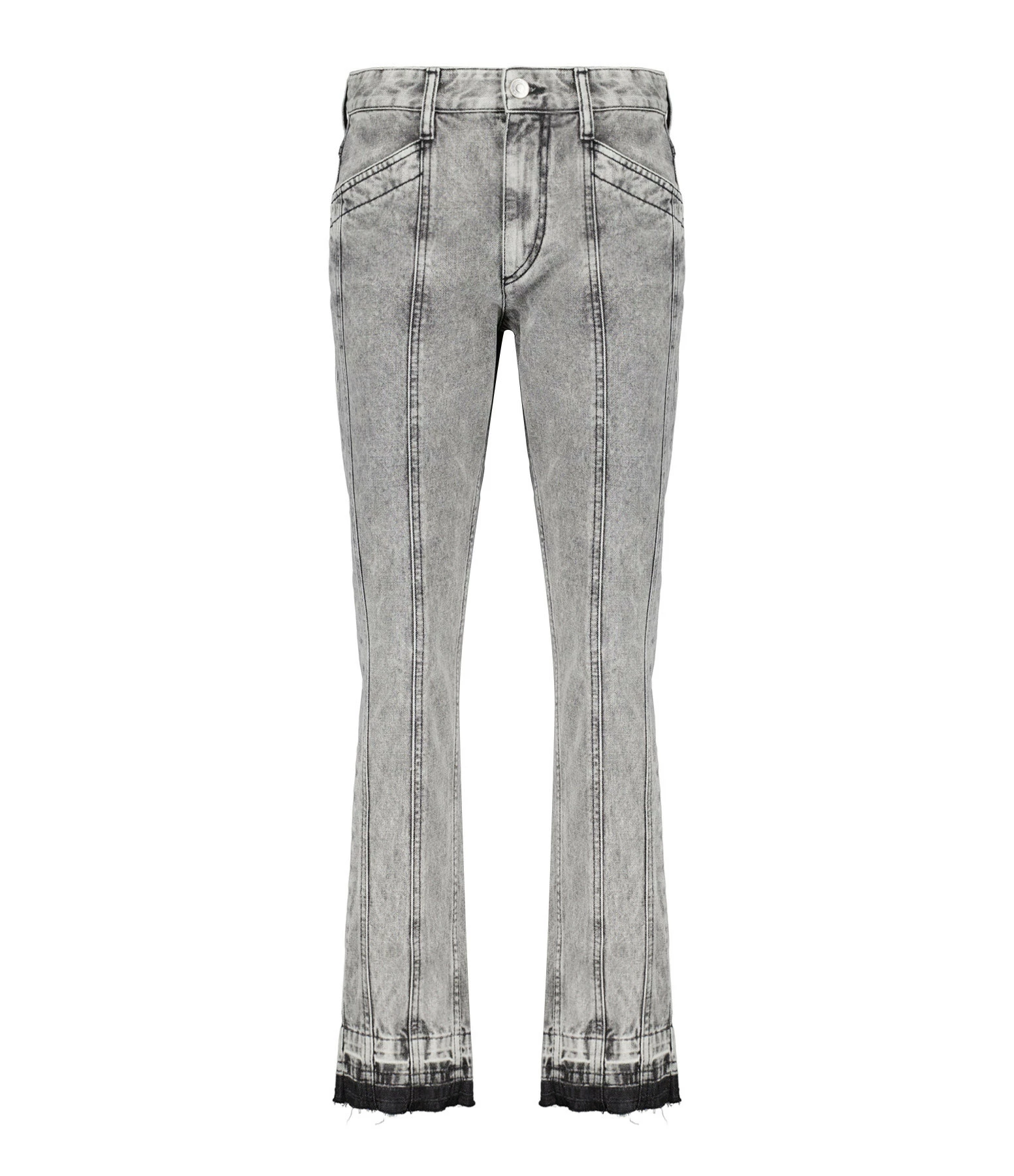MARANT ÉTOILE Jean Sulanoa Coton Gris Clair