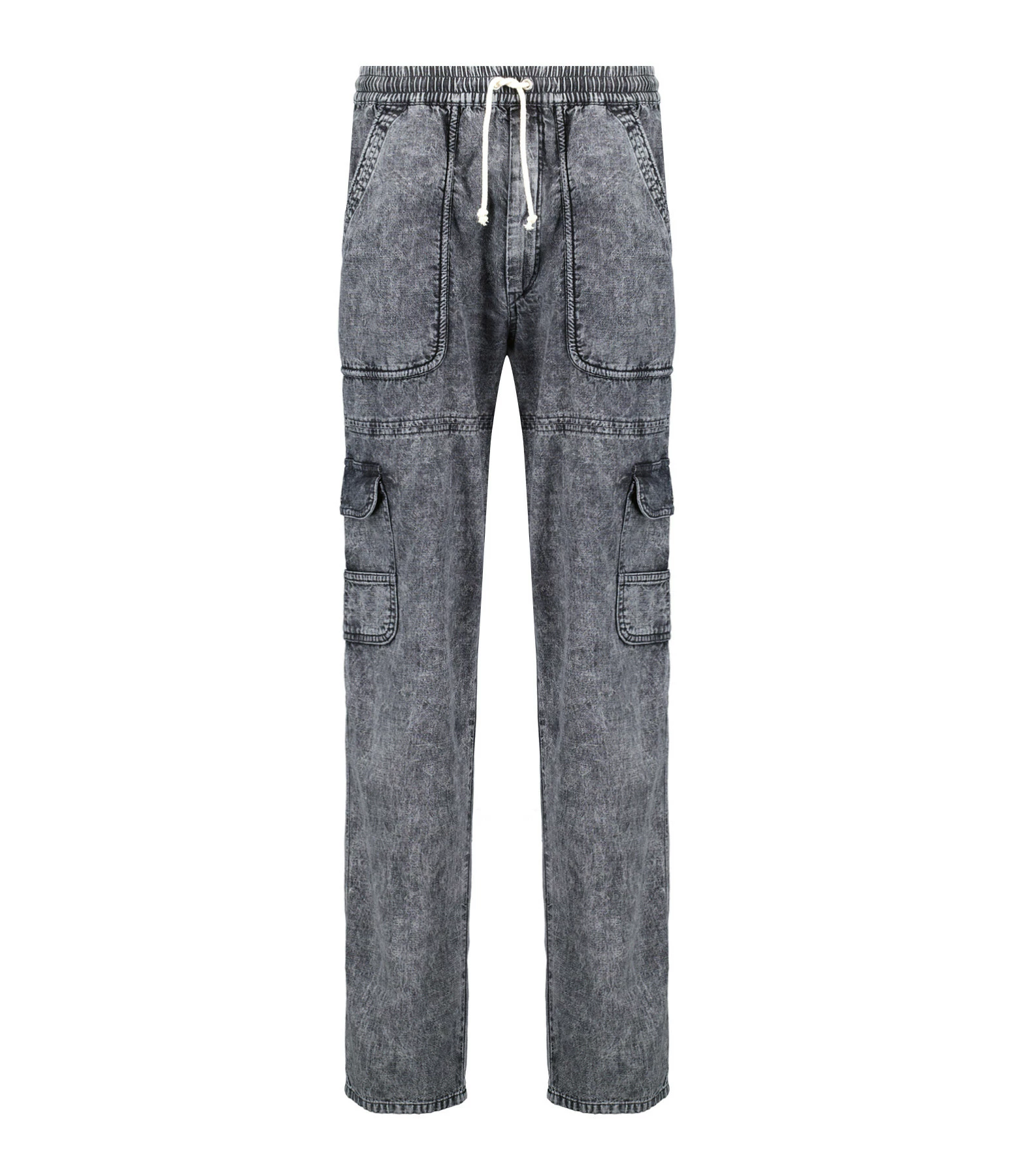 MARANT ÉTOILE Pantalon Viamao Coton Gris