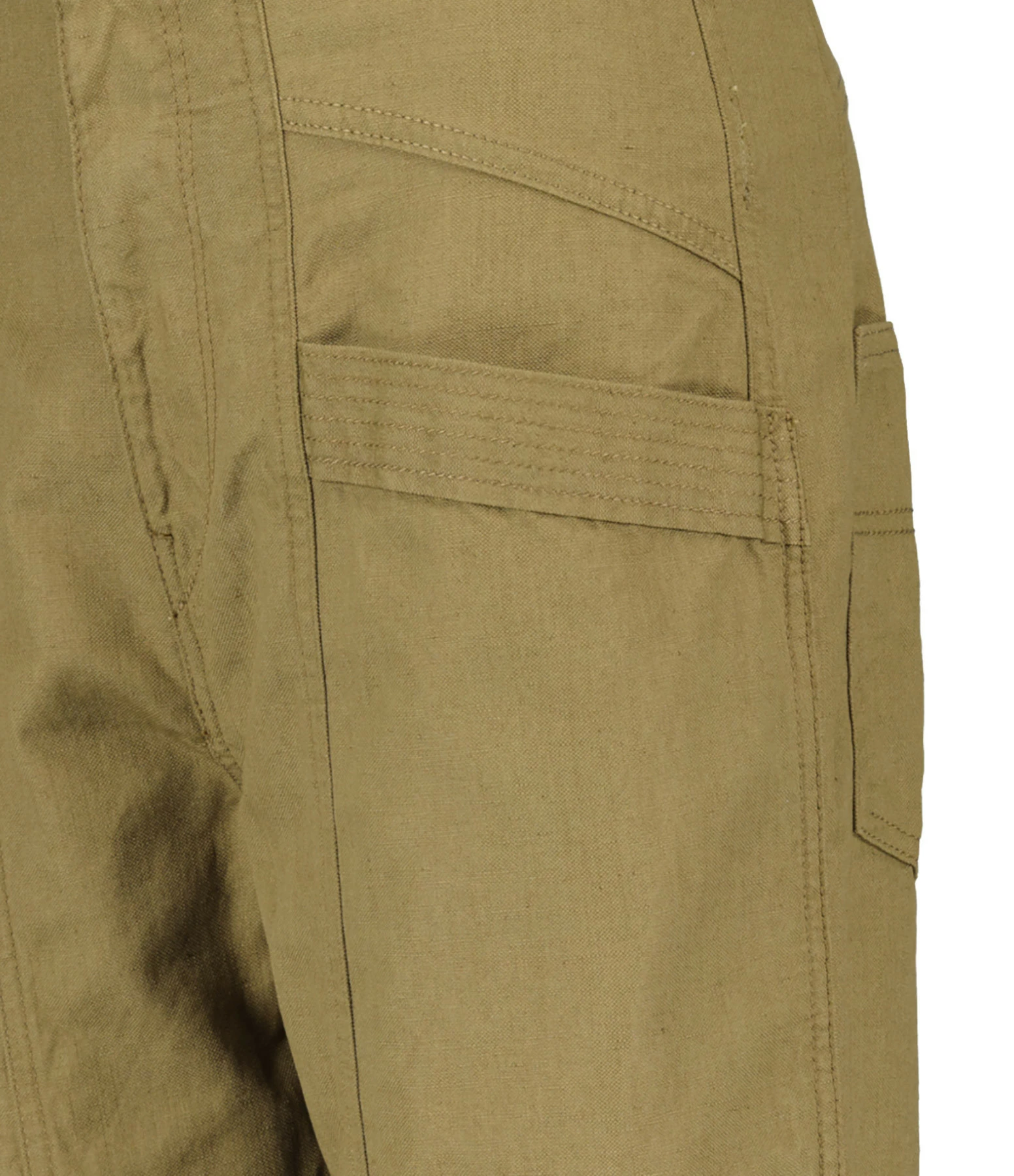 MARANT ÉTOILE Pantalon Pandore Coton Kaki – Image 2