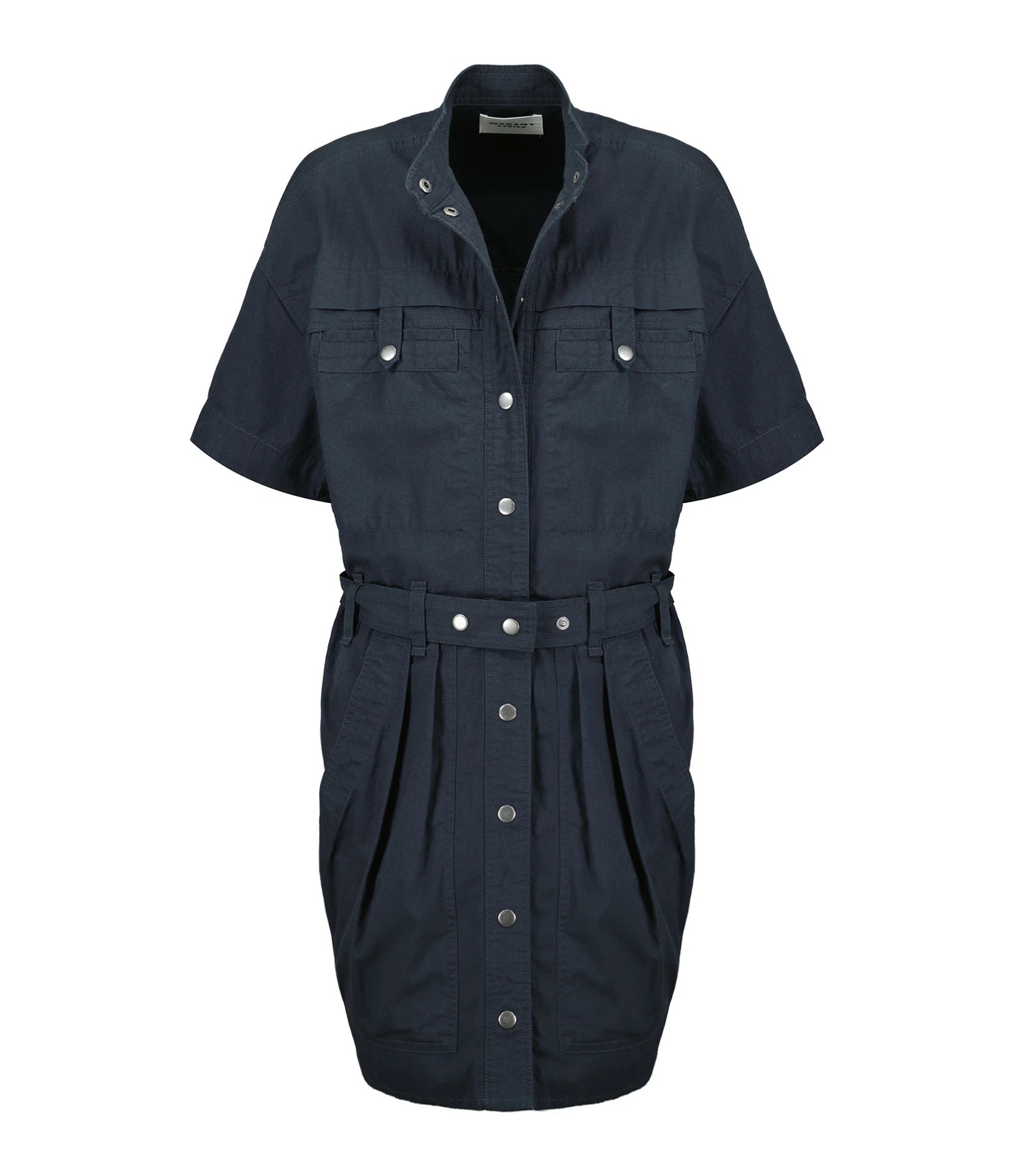 MARANT ÉTOILE Robe Rime Coton Noir Délavé