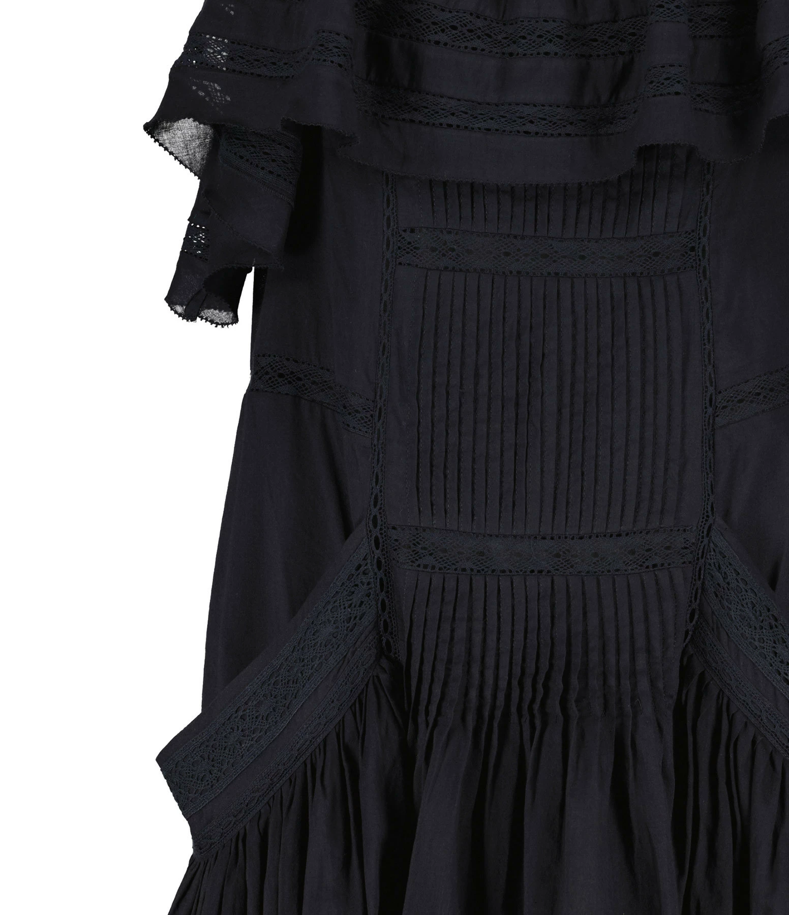 MARANT ÉTOILE Robe Moly Coton Noir – Image 2