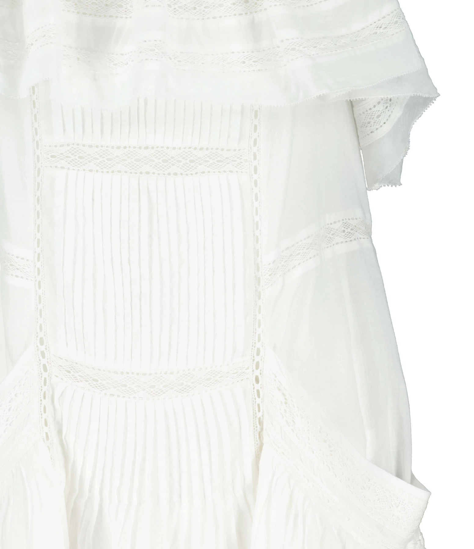 MARANT ÉTOILE Robe Moly Coton Blanc – Image 2