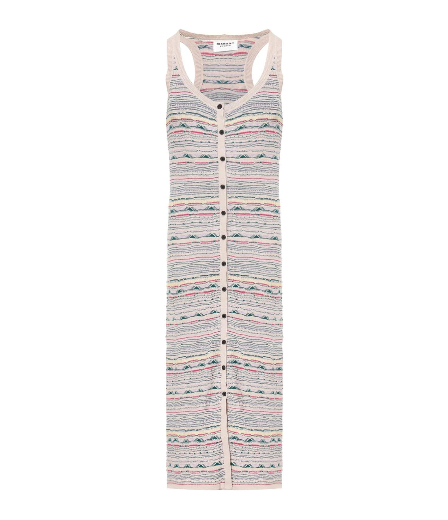 MARANT ÉTOILE Robe Longue Haro Lin Écru