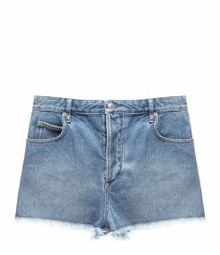 MARANT ÉTOILE Short Lesia Coton Bleu Clair