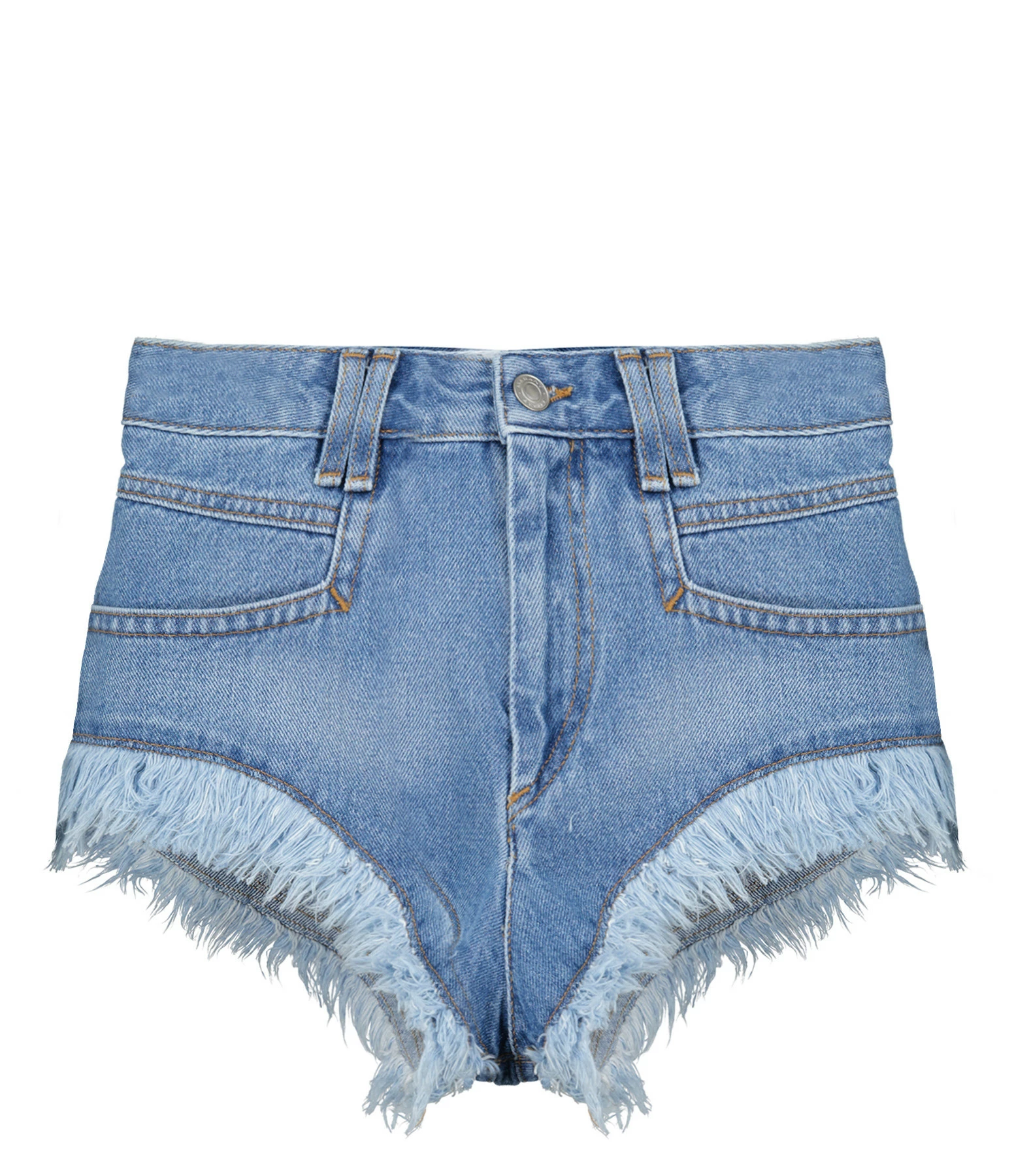 MARANT ÉTOILE Short Eneidao Coton Bleu Clair
