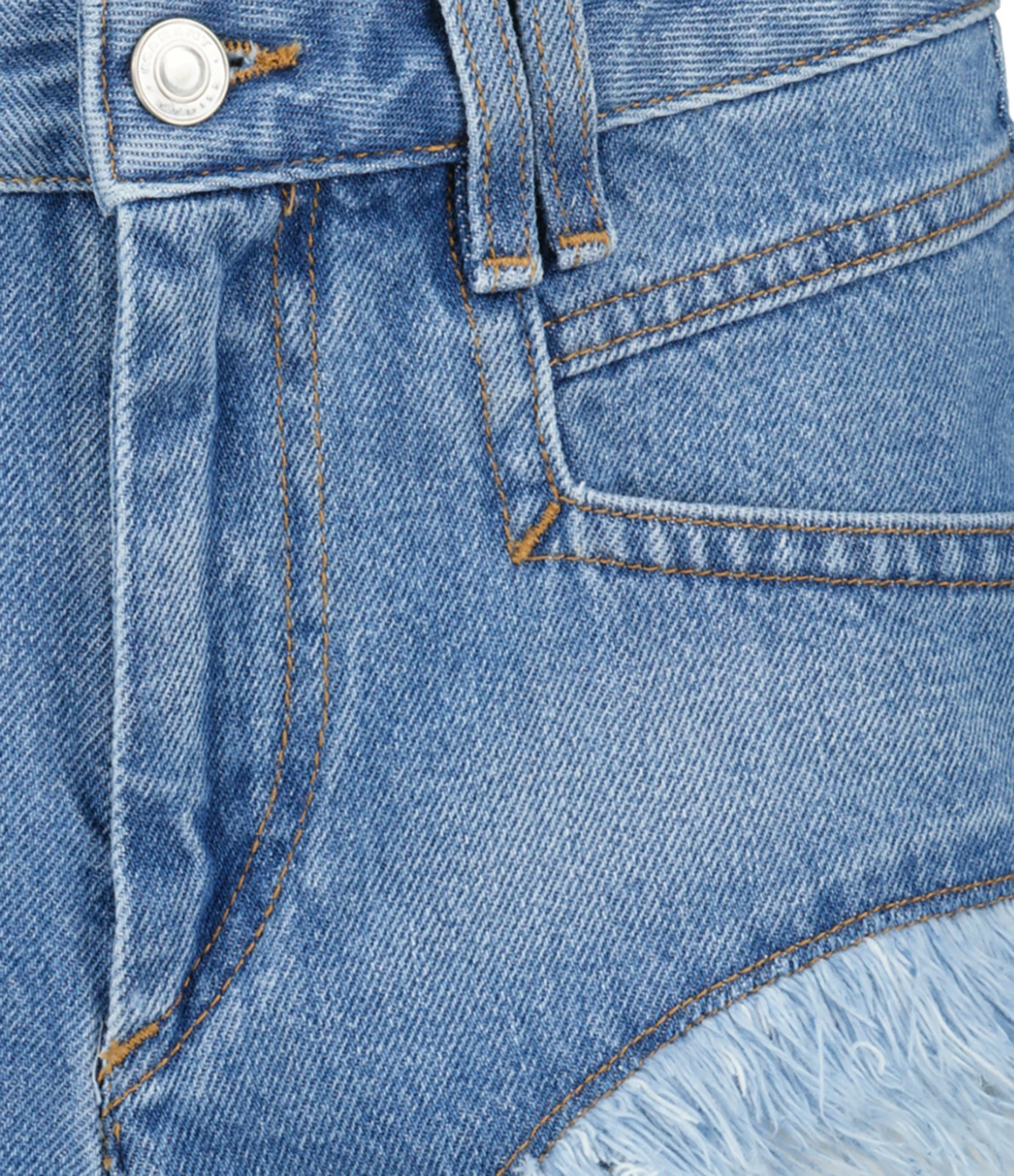 MARANT ÉTOILE Short Eneidao Coton Bleu Clair – Image 2