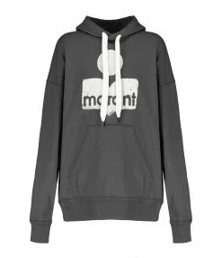 Isabel Marant Sweatshirt Homme Miley Coton Noir Délavé
