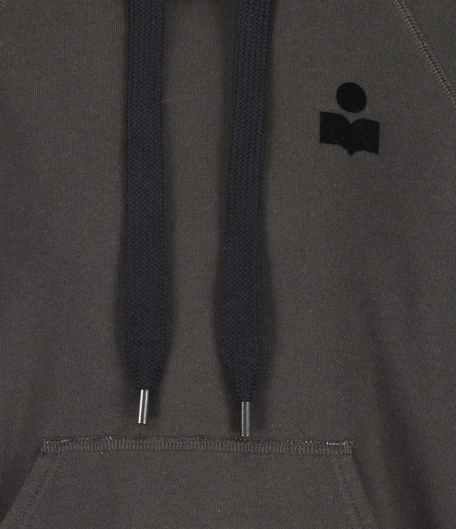 MARANT ÉTOILE Sweatshirt Malibu Coton Noir Délavé – Image 2