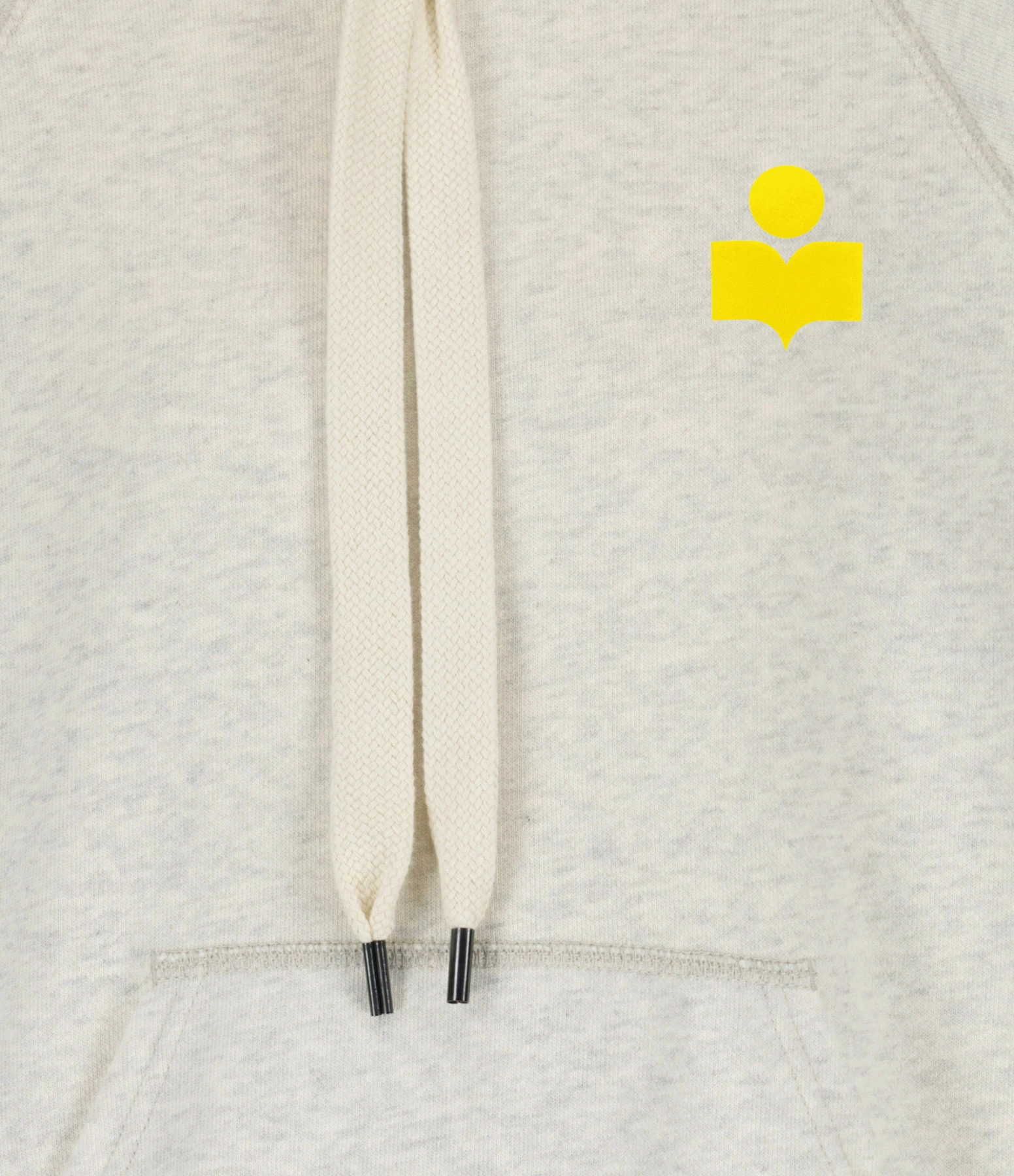 MARANT ÉTOILE Sweatshirt Malibu Coton Écru Jaune – Image 2