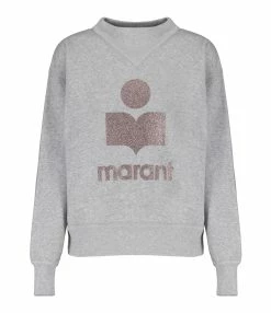 MARANT ÉTOILE Sweatshirt Moby Coton Gris