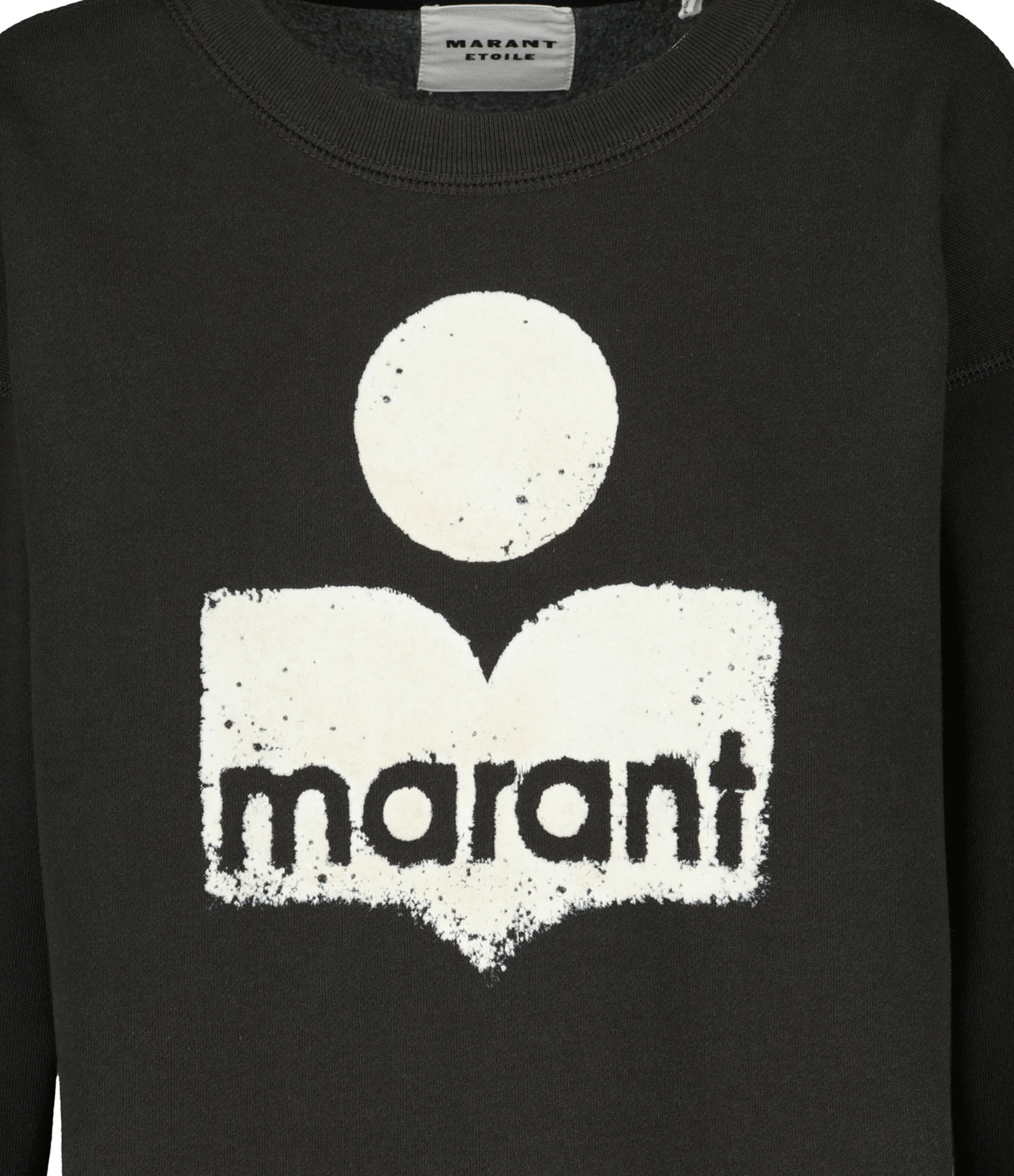 MARANT ÉTOILE Sweatshirt Mobyli Coton Noir Délavé – Image 2