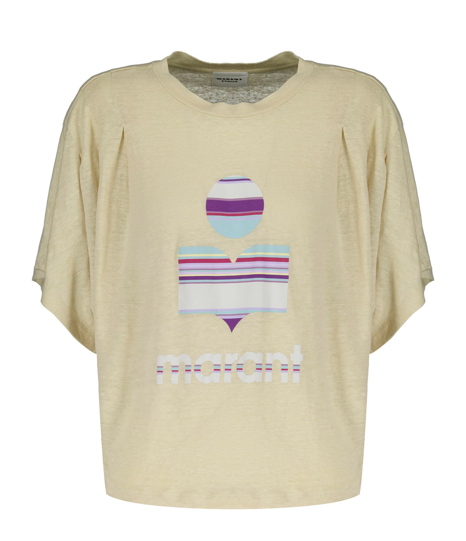MARANT ÉTOILE Tee-shirt Kyanza Lin Écru