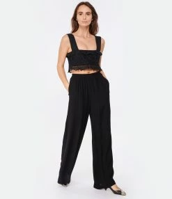 Isabel Marant Top Mecelia Dentelle Noir -Boutique de vente ZIMMERMANN imarh look20221130 254