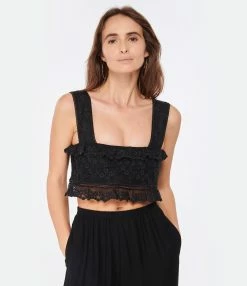 Isabel Marant Top Mecelia Dentelle Noir -Boutique de vente ZIMMERMANN imarh look20221130 255