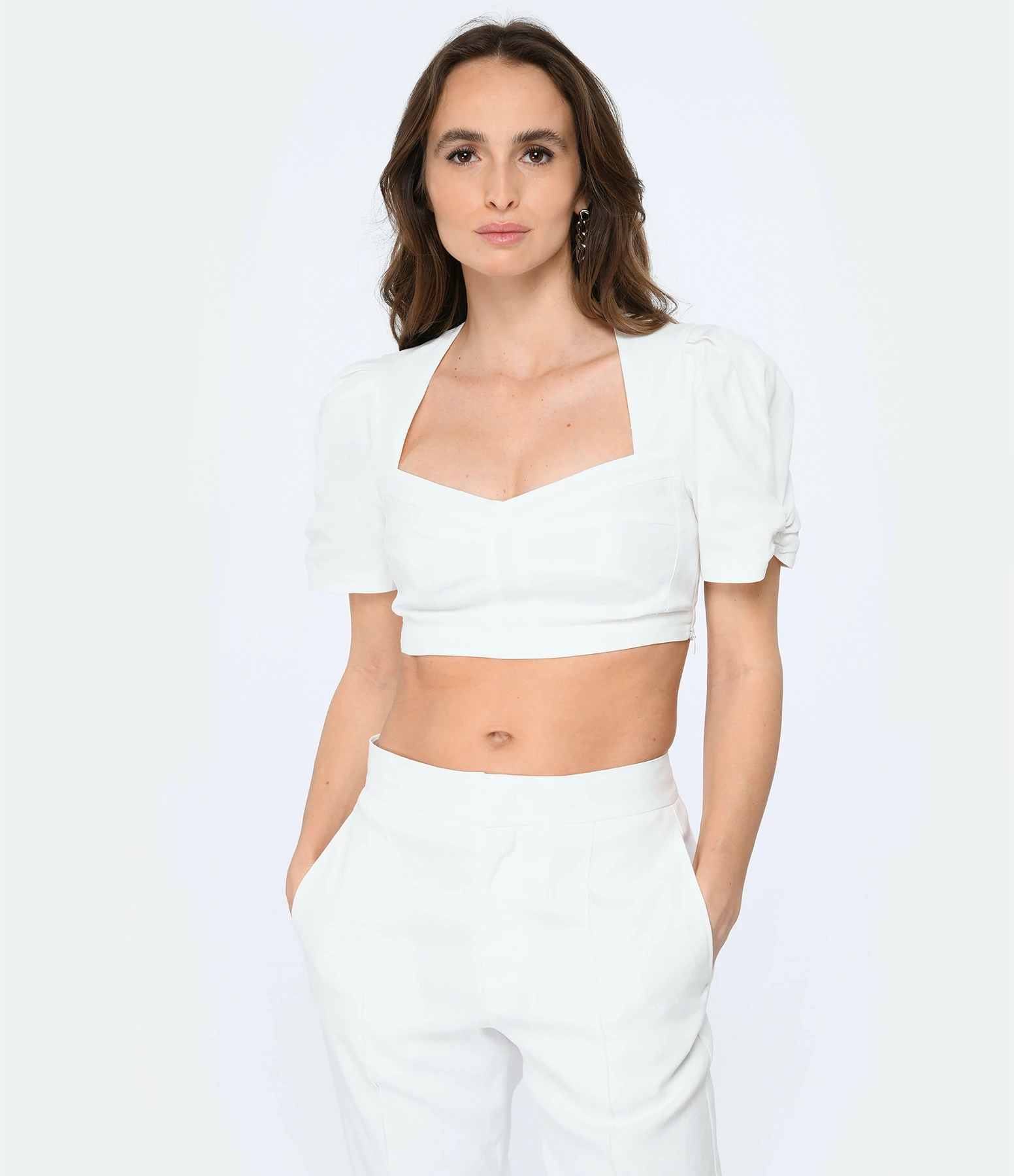 Isabel Marant Top Fania Chanvre Blanc – Image 3