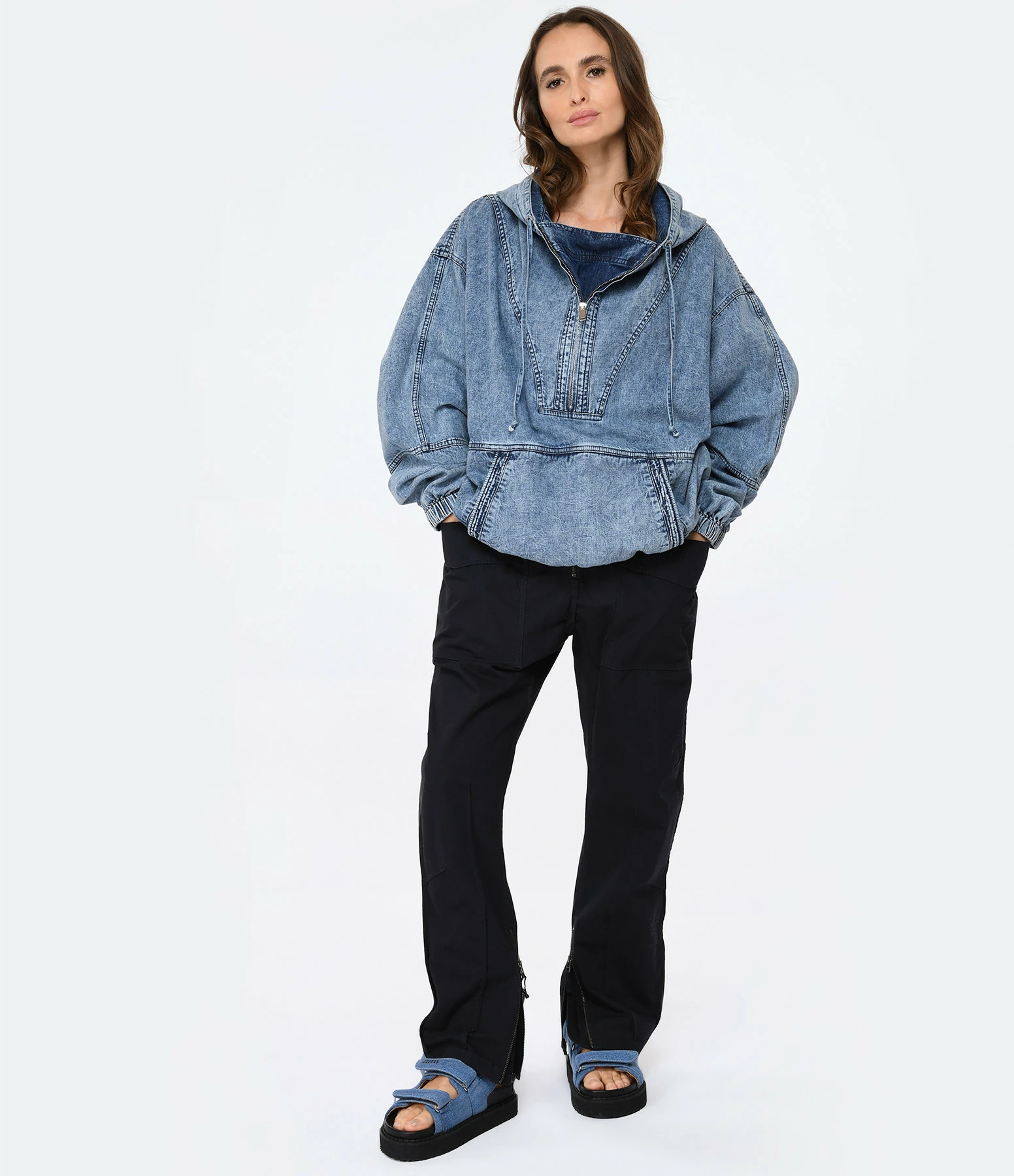 Isabel Marant Sweatshirt Homme Vlode Coton Bleu – Image 6