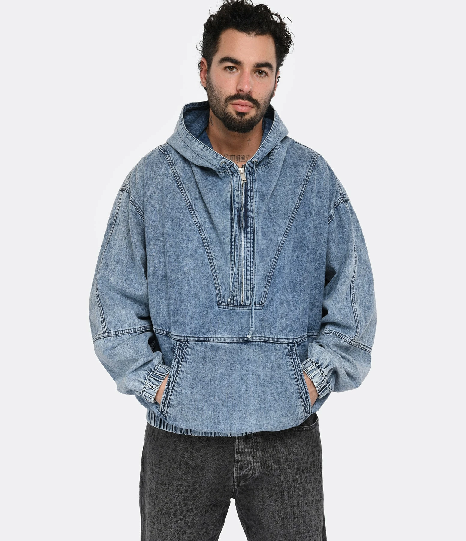 Isabel Marant Sweatshirt Homme Vlode Coton Bleu – Image 3