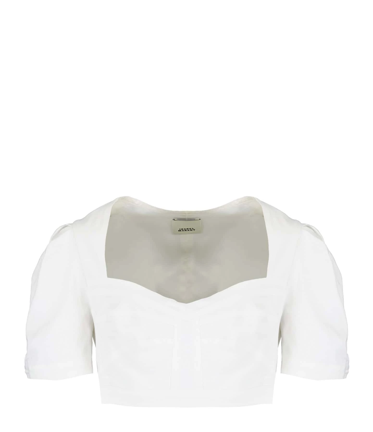 Isabel Marant Top Fania Chanvre Blanc