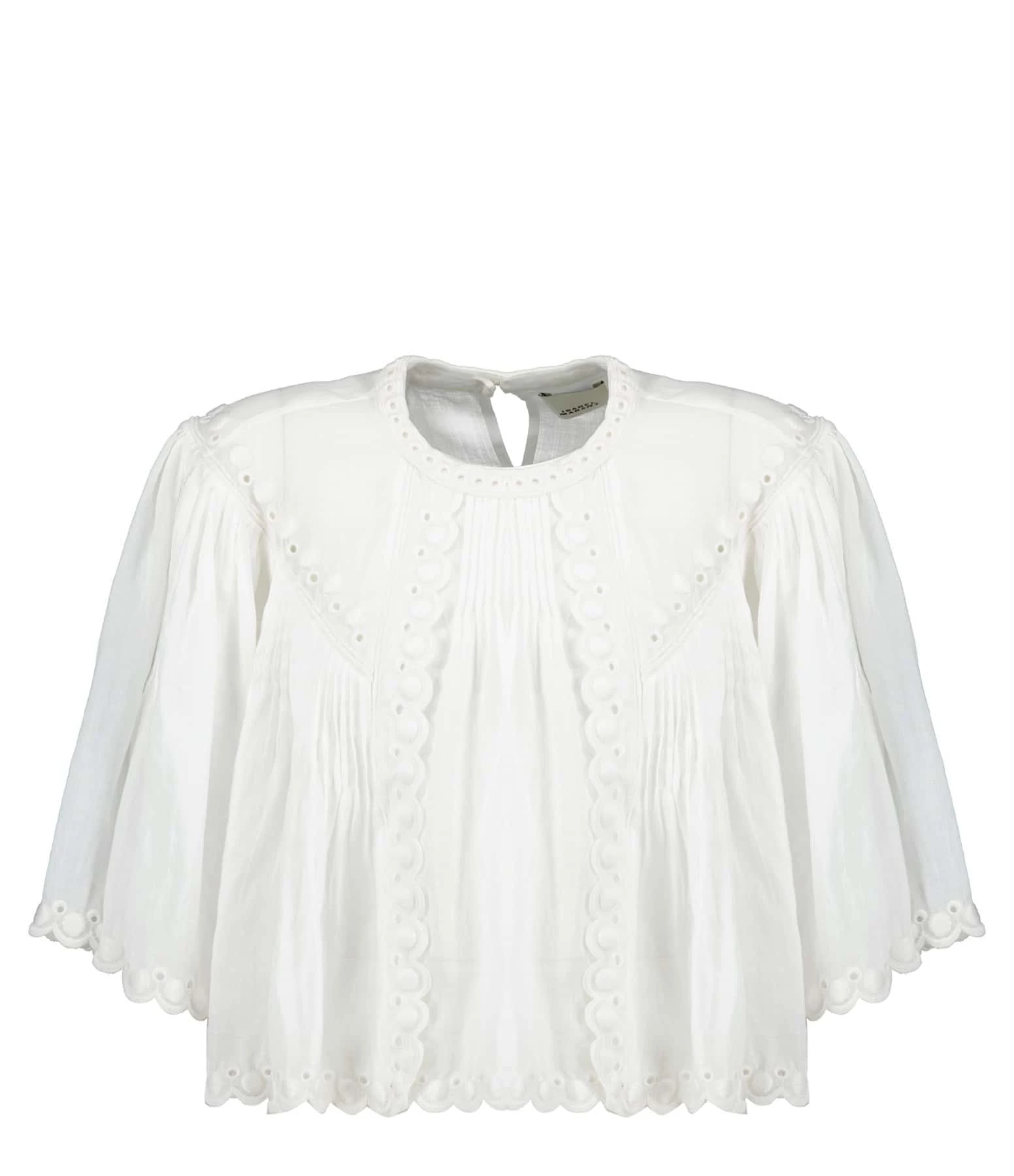 Isabel Marant Top Ogalice Ramie Blanc