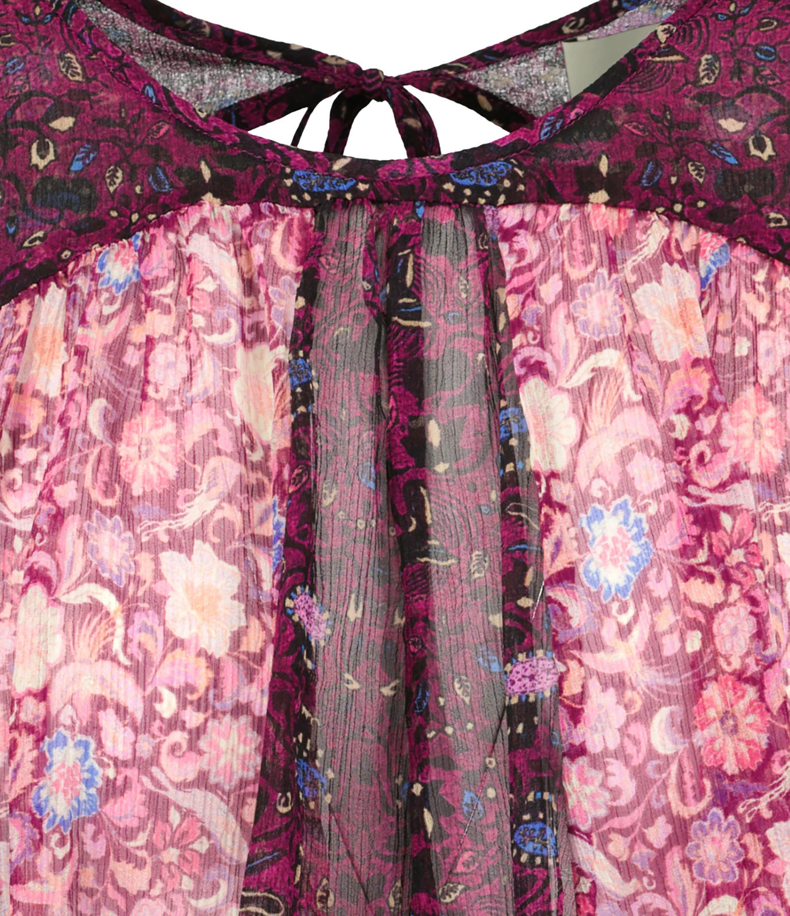 Isabel Marant Top Oriane Soie Fuchsia – Image 2