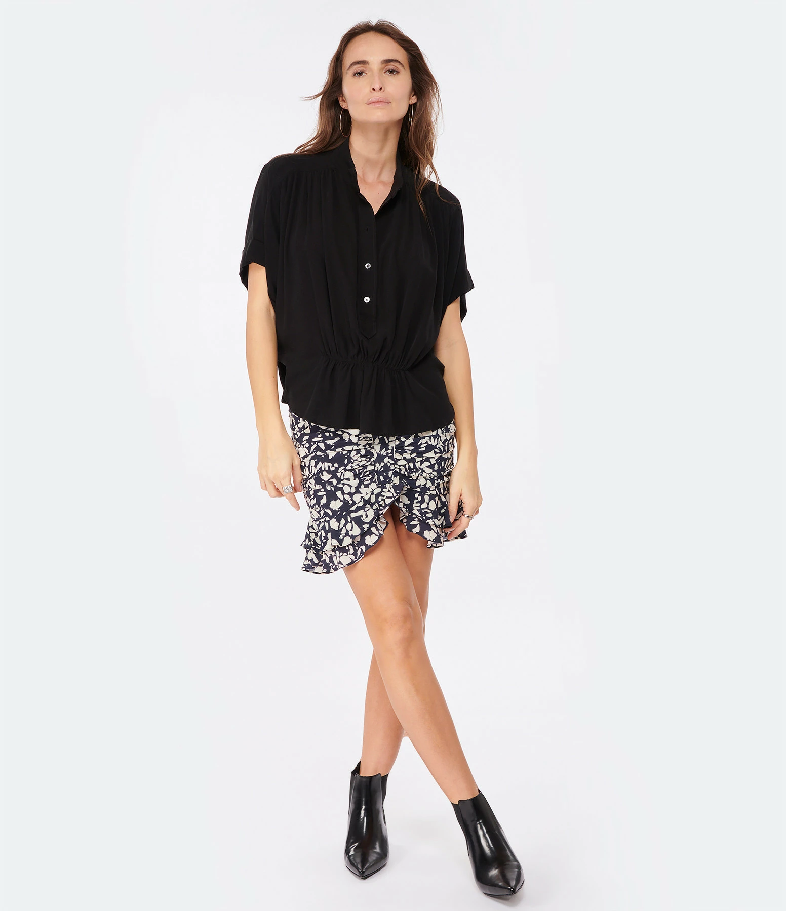 Isabel Marant Jupe Milendi Soie Noir – Image 3