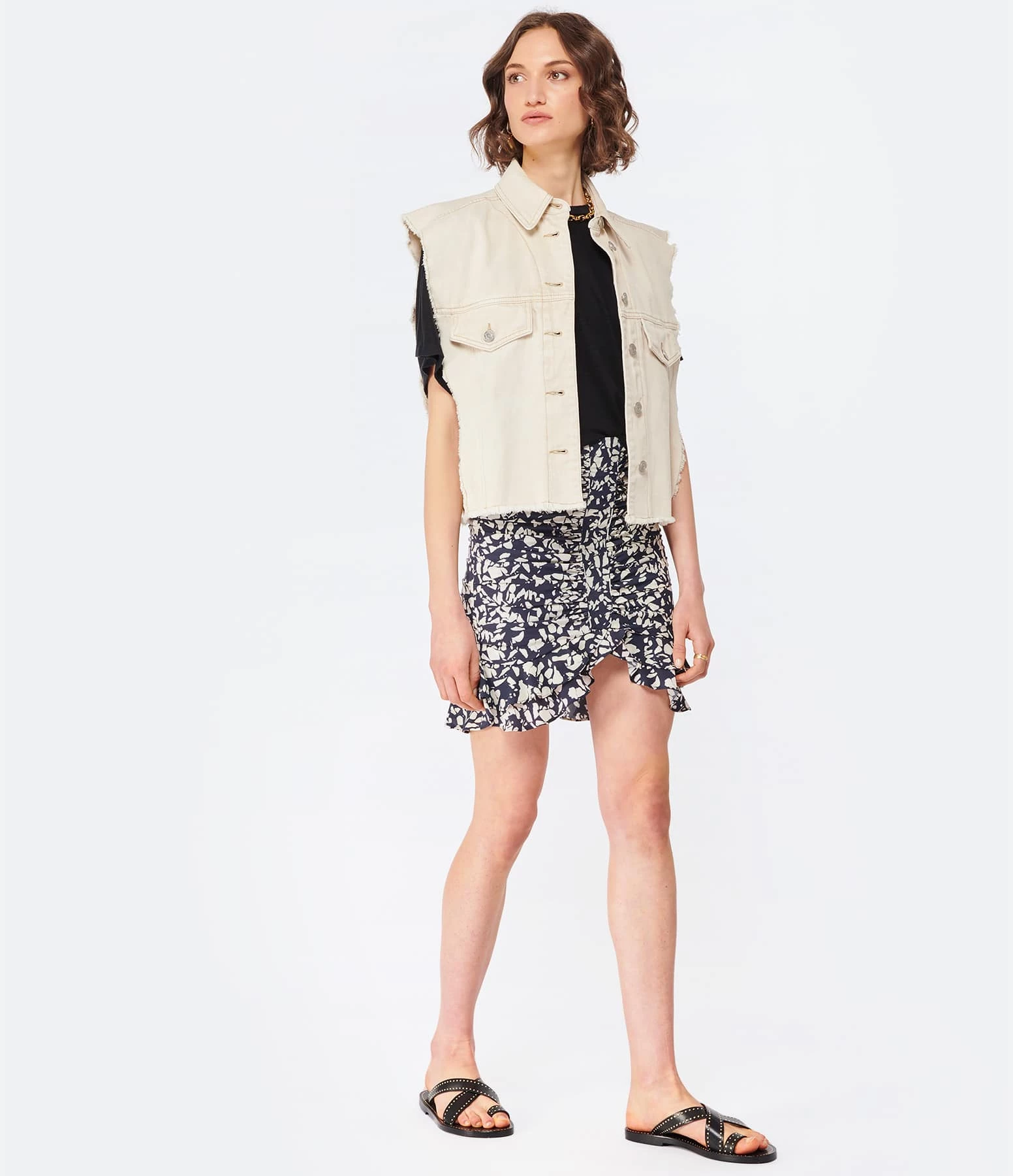 Isabel Marant Jupe Milendi Soie Noir – Image 6