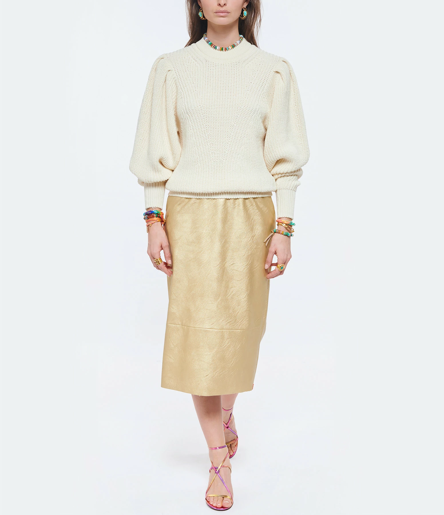 Isabel Marant Pull Adele Laine Écru – Image 4