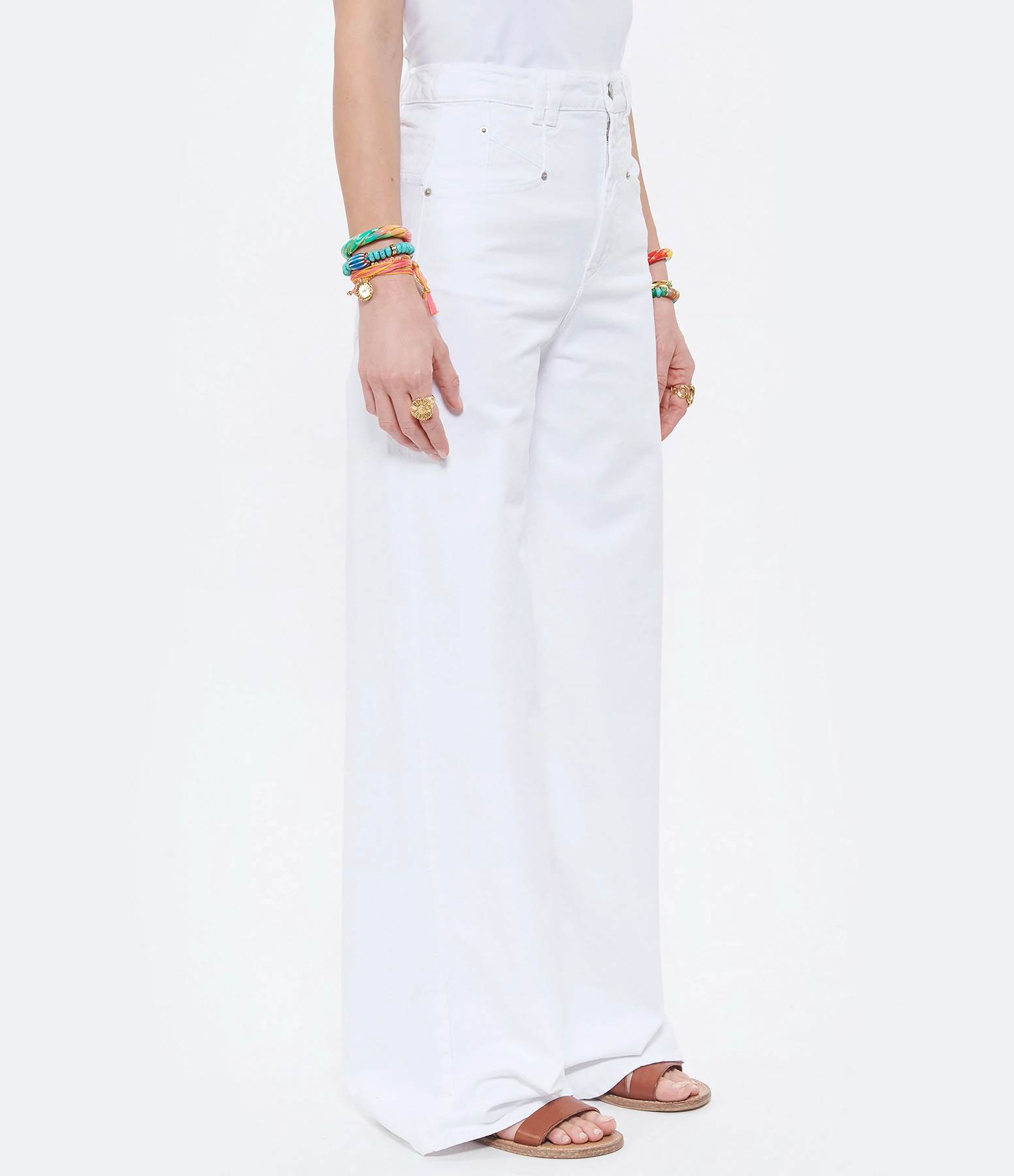 Isabel Marant Jean Lemony Denim Blanc – Image 4