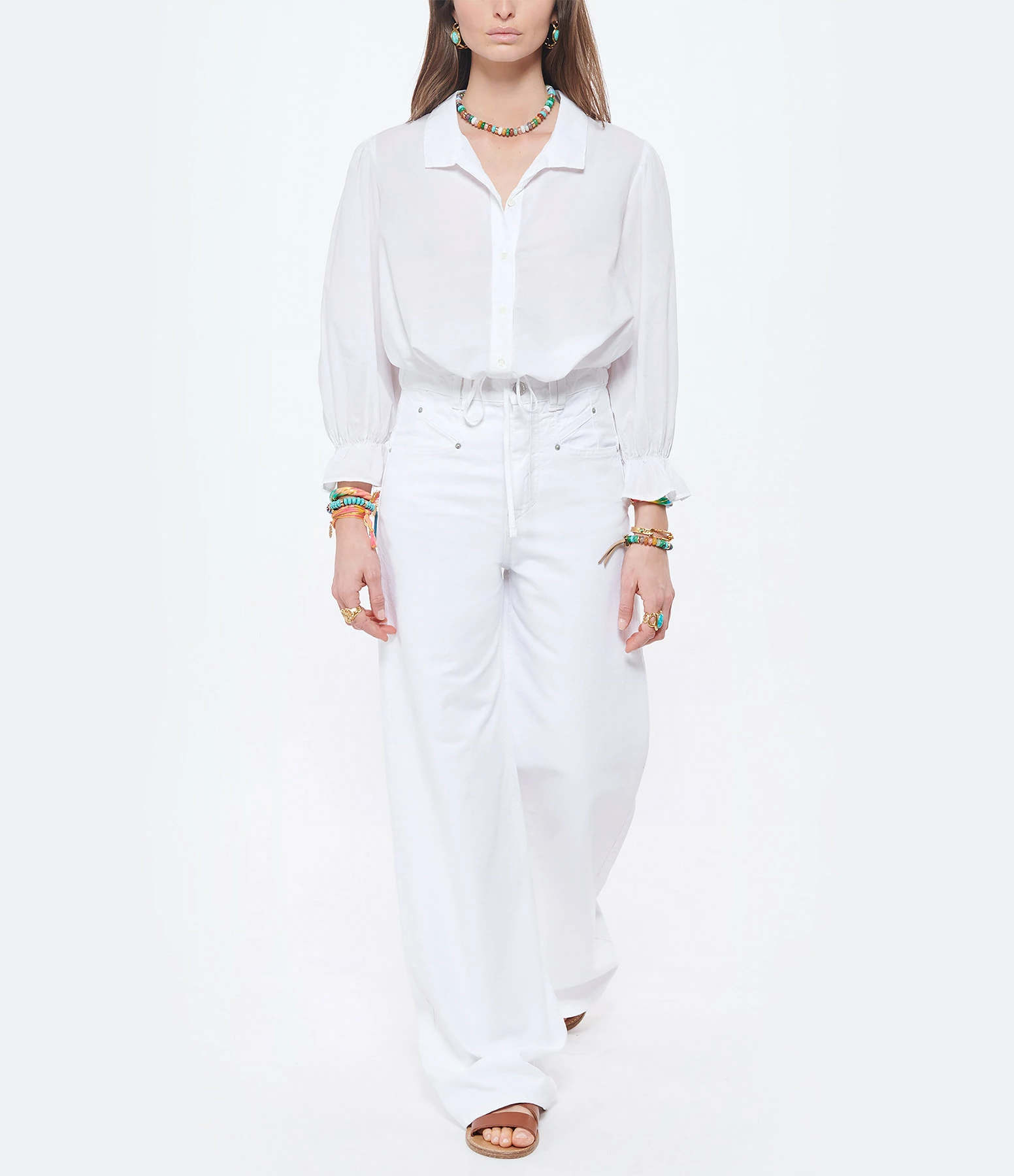 Isabel Marant Jean Lemony Denim Blanc – Image 3