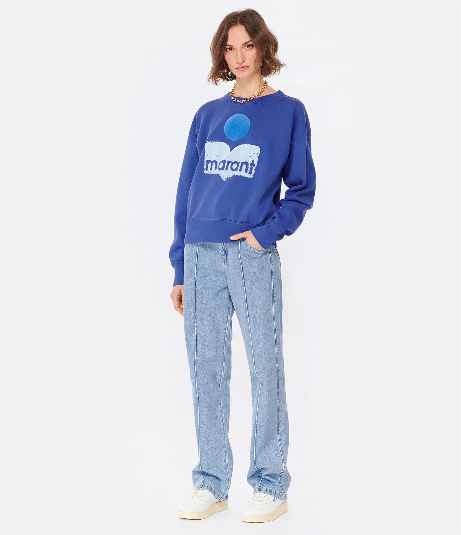 Isabel Marant Jean Nadege Coton Bleu Clair – Image 6