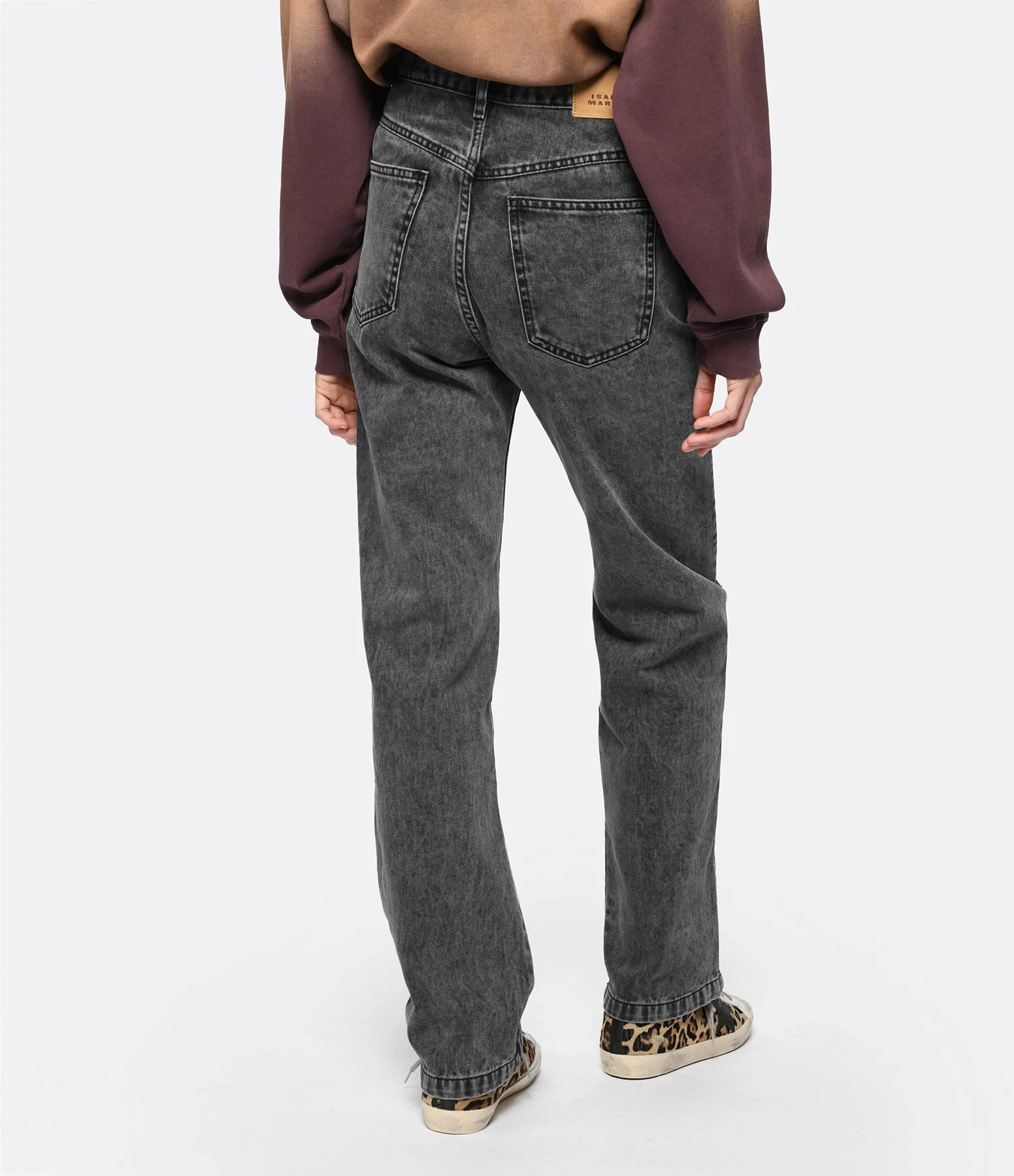 Isabel Marant Jean Nadege Coton Gris – Image 5