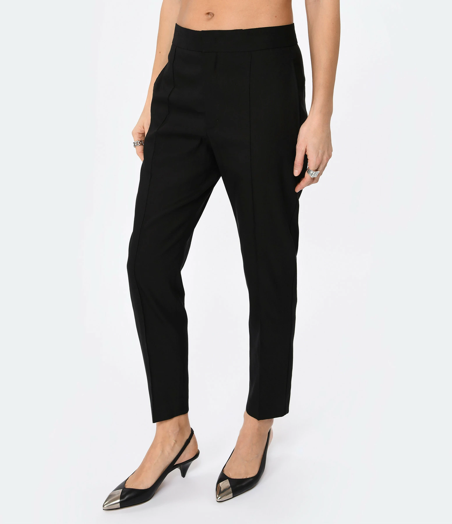 Isabel Marant Pantalon Sioliran Chanvre Noir – Image 4