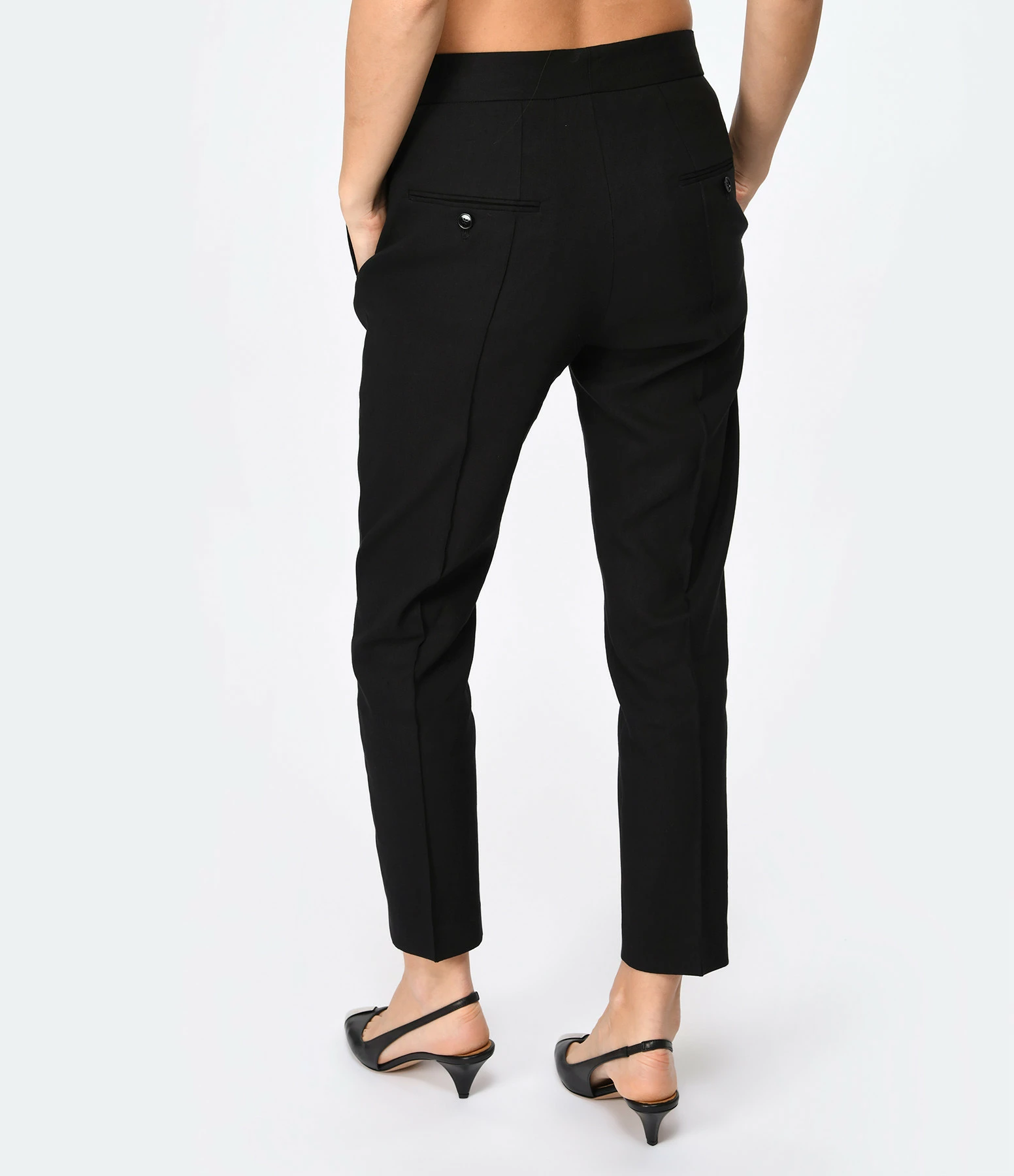 Isabel Marant Pantalon Sioliran Chanvre Noir – Image 5