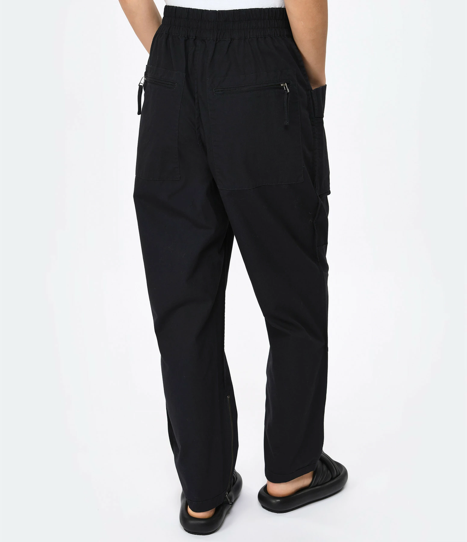 Isabel Marant Pantalon Homme Tilseno Coton Noir Délavé – Image 5