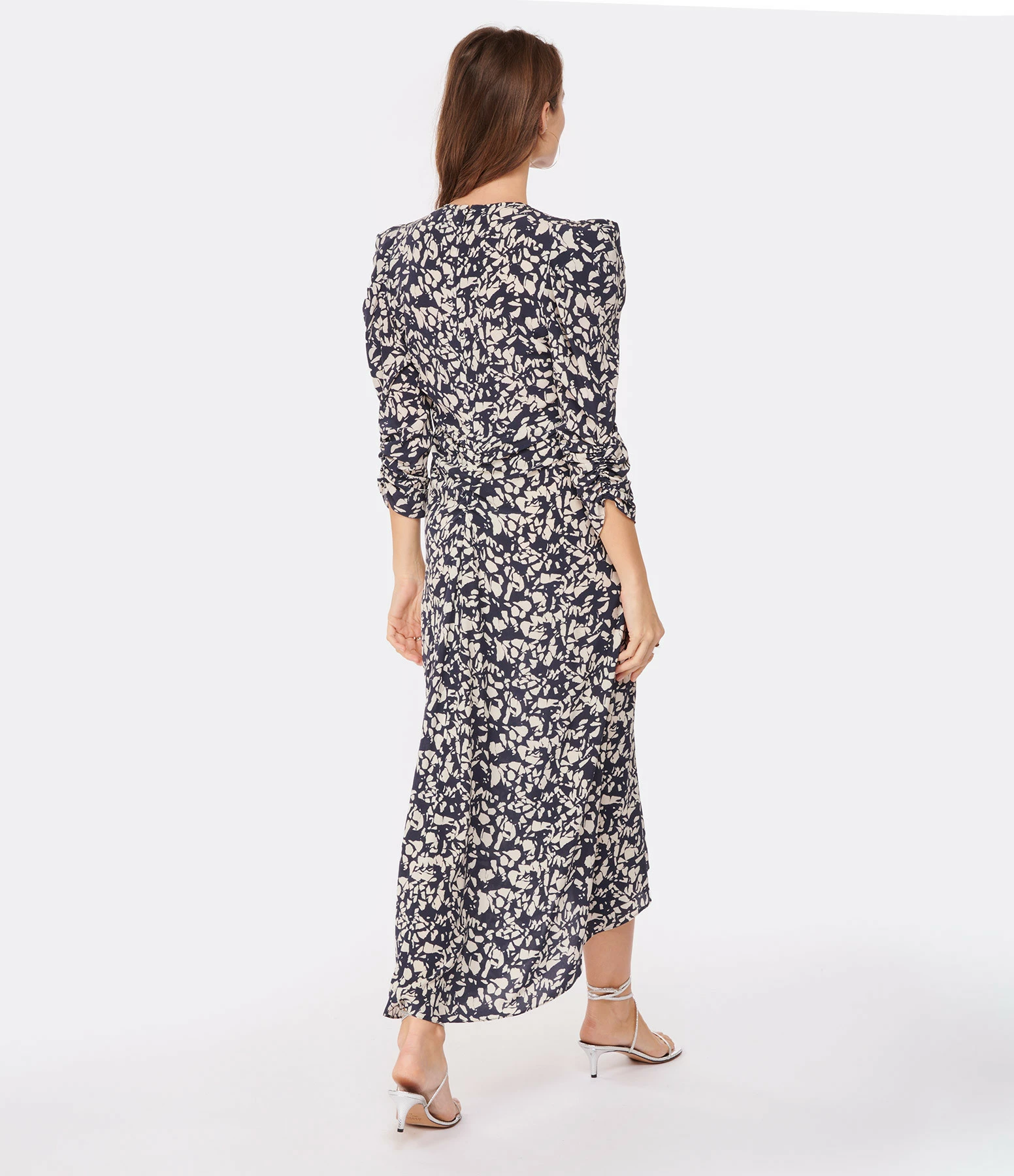 Isabel Marant Robe Mi-longue Albini Soie Noir – Image 3