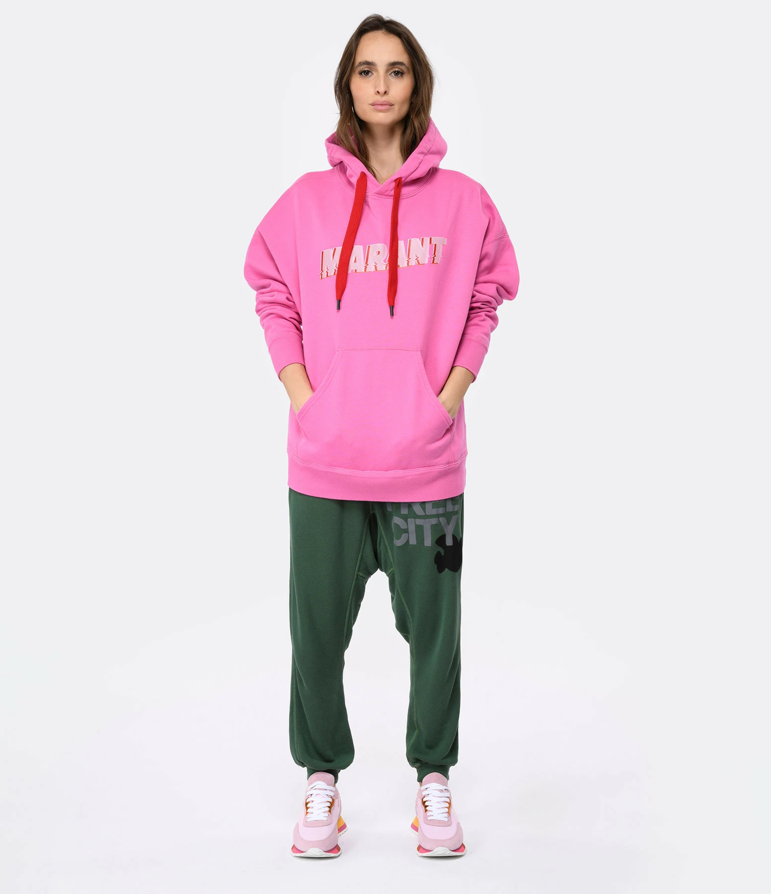 Isabel Marant Sweatshirt Homme Miley Coton Rose – Image 4