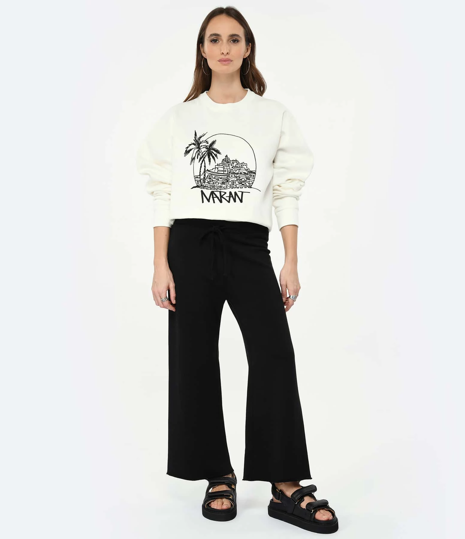 Isabel Marant Sweatshirt Homme Mikoy Coton Blanc – Image 4