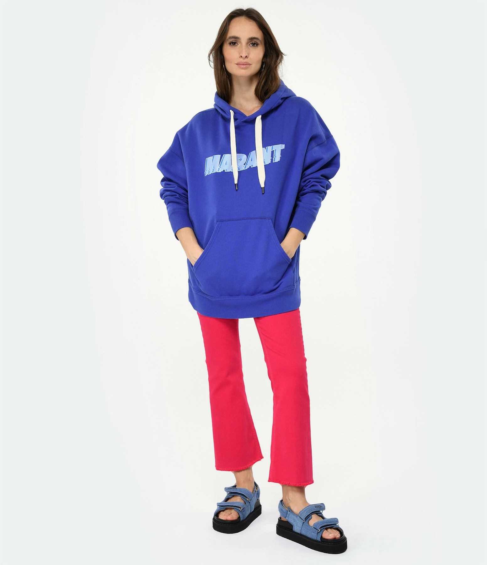 Isabel Marant Sweatshirt Homme Miley Coton Bleu Électrique – Image 4