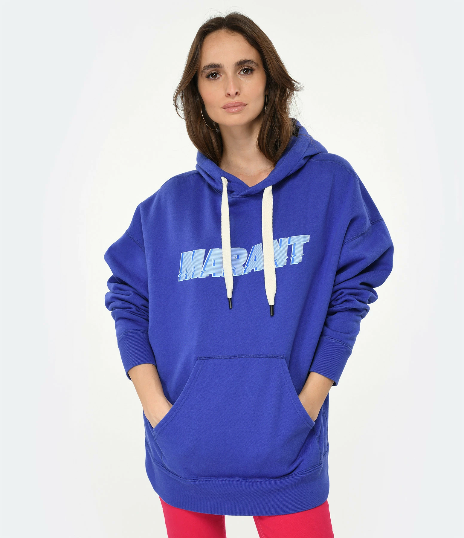 Isabel Marant Sweatshirt Homme Miley Coton Bleu Électrique – Image 3